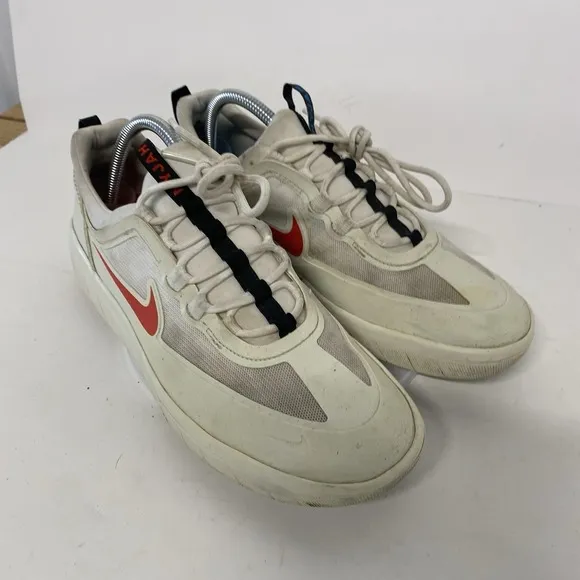 Nike Shoes Men Size 8.5 SB Nyjah Free 2 White Alternate Swoosh Skateboard 4118