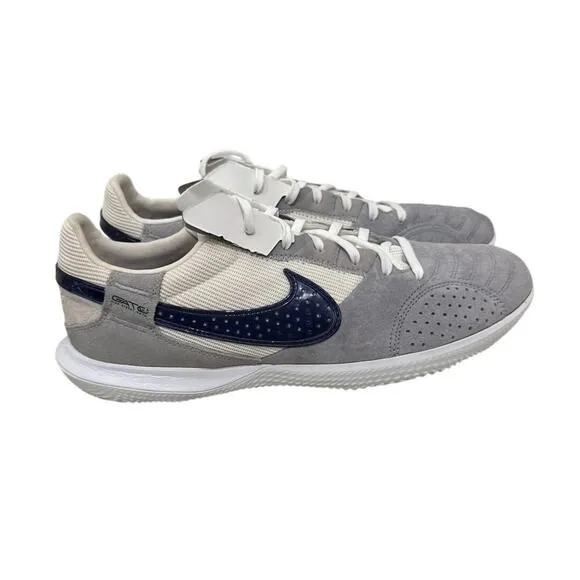 Nike Shoes Streetgato Gray White Blue Indoor Soccer Sneakers Size Mens 10.5 NWOT