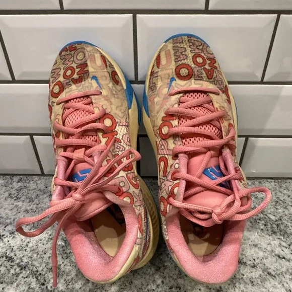 Nike Shoes Youth Sz 4 Zoom Freak 4 Low Basketball Sneakers Multicolor FB9503-200