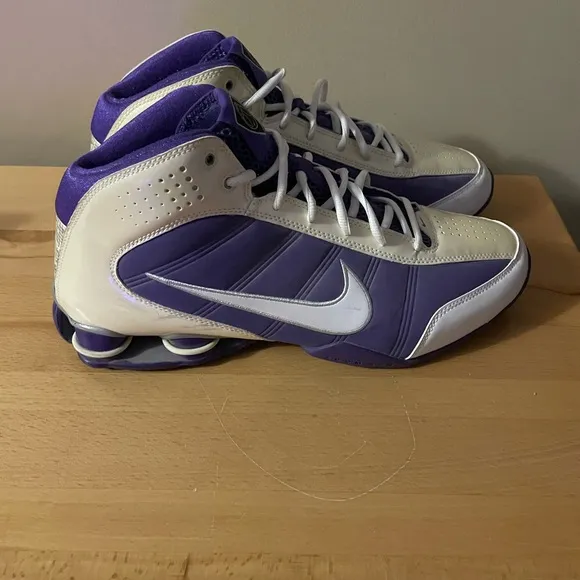 Nike Shox Air Dream Vision Size 12 Mens Basketball Shoes 367190-118 Purple White