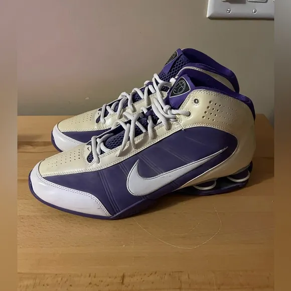 Nike Shox Air Dream Vision Size 12 Mens Basketball Shoes 367190-118 Purple White