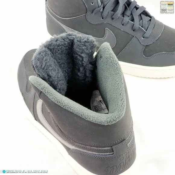 Nike Sneakers Ebernon Mid SE Black Sail Womens Shoes Size 11 - AV2478-001