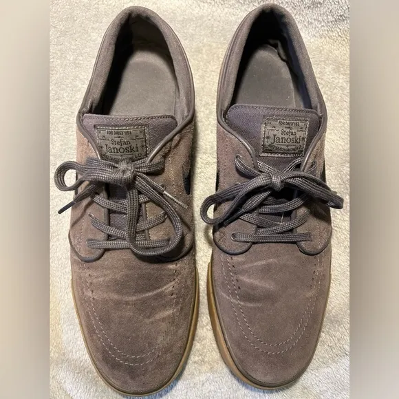 Nike Stefan Janoski Low Thunder Skateboard Shoes - Grey Gum