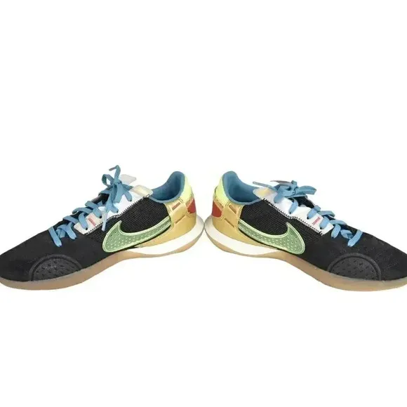 Nike Streetgato IC Indoor Sneaker Black Volt Indoor Soccer Shoes M 5.5 W 7