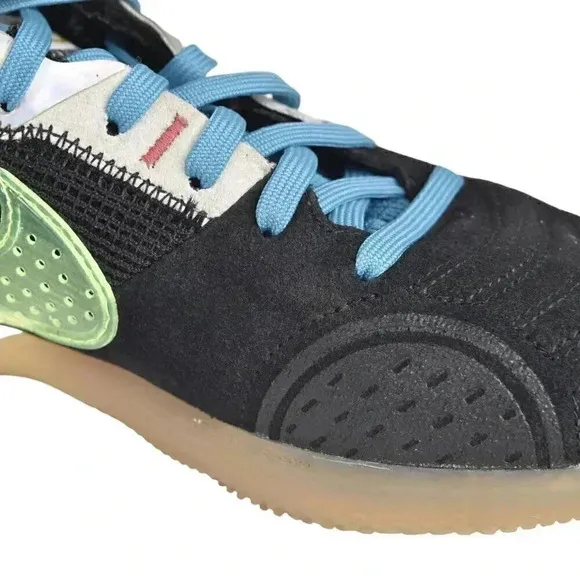 Nike Streetgato IC Indoor Sneaker Black Volt Indoor Soccer Shoes M 5.5 W 7