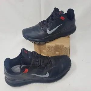 Nike Tiger Woods TW Golf Shoes Black Lace Up Cleats Men Size 7.5 532622-001