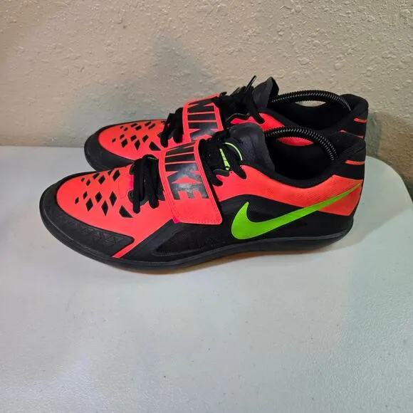 Nike Track and Field Zoom Low Rival SD2 Red Throwing Shoes Men's Size 10