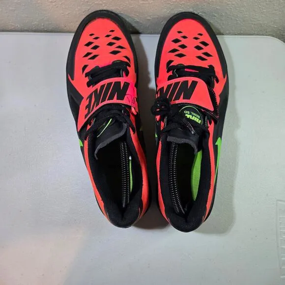 Nike Track and Field Zoom Low Rival SD2 Red Throwing Shoes Men's Size 10