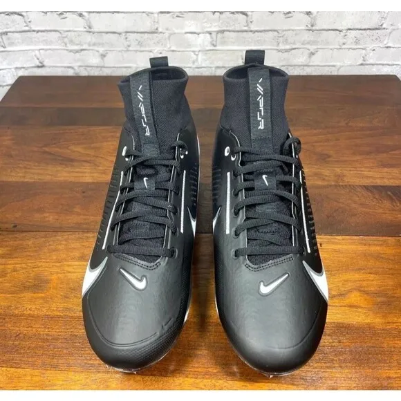 Nike Vapor Edge Pro 360 2 Men's Football Cleats DA5456-001 Black White Size 11