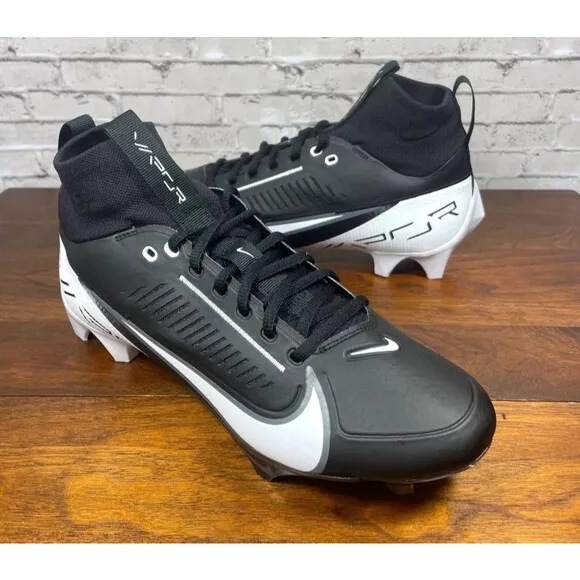Nike Vapor Edge Pro 360 2 Men's Football Cleats DA5456-001 Black White Size 11