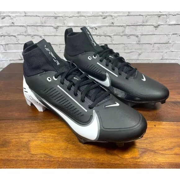 Nike Vapor Edge Pro 360 2 Men's Football Cleats DA5456-001 Black White Size 11