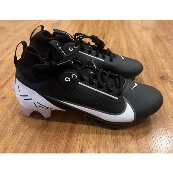 Nike Vapor Edge Pro 360 2 Men's Football Cleats DA5456-001 Black White Size 11