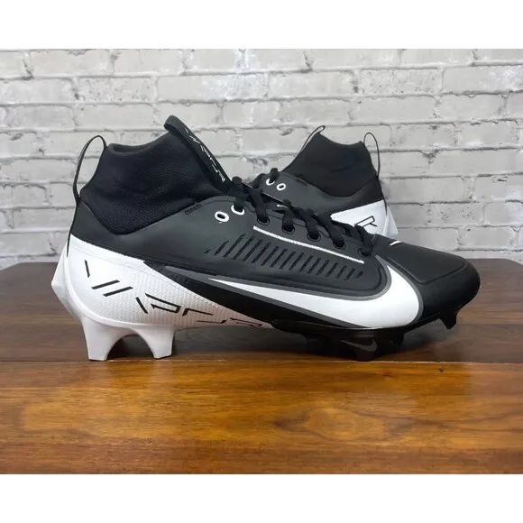 Nike Vapor Edge Pro 360 2 Men's Football Cleats DA5456-001 Black White Size 11