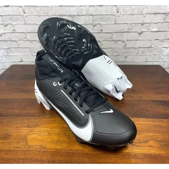 Nike Vapor Edge Pro 360 2 Men's Football Cleats DA5456-001 Black White Size 11