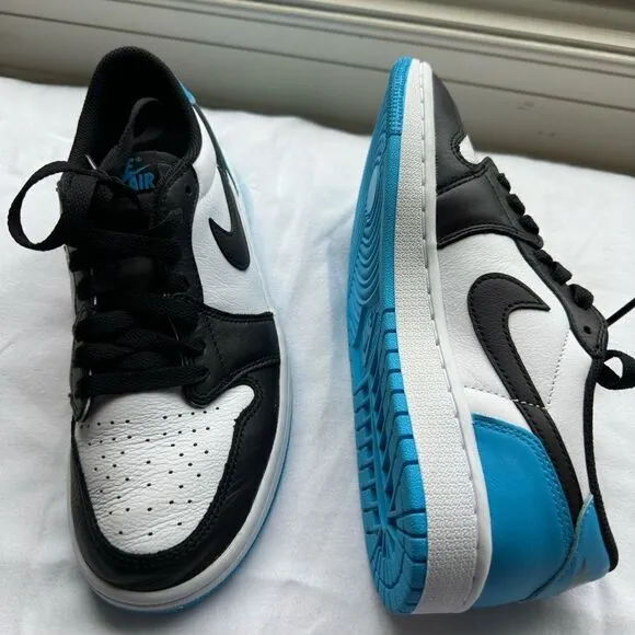 Nike Women's Air Jordan 1 Retro Low OG UNC Dark Powder Blue SZ 8 CZ0775-104 New