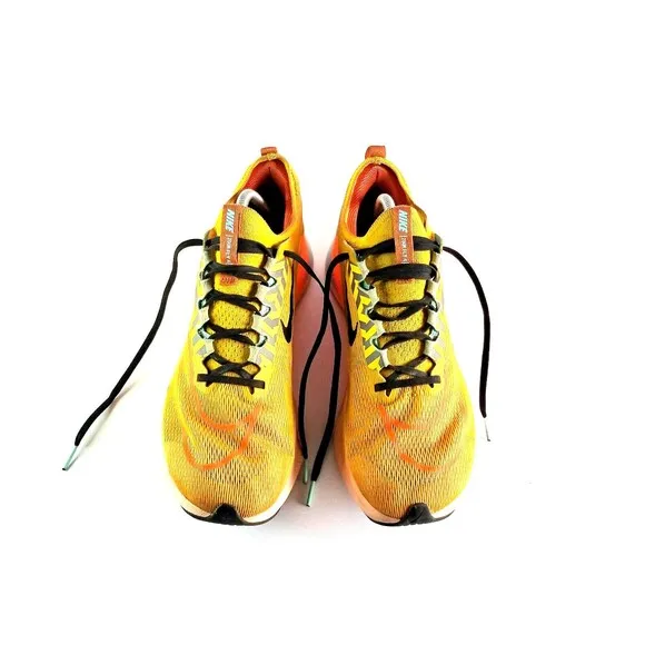 NIKE Zoom Fly 4 Men's Running Shoes University Gold Black Sz 11.5 45.5 Sneakers