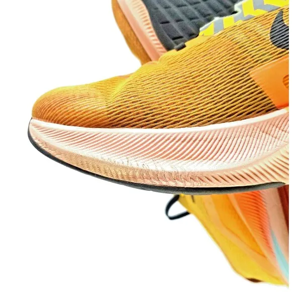 NIKE Zoom Fly 4 Men's Running Shoes University Gold Black Sz 11.5 45.5 Sneakers