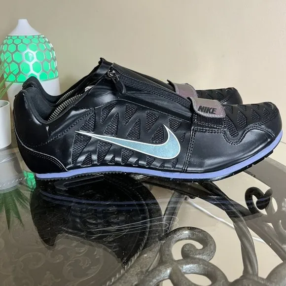 Nike Zoom LJ 4 Long Jump 415339-004 Black / Indigo Fog Mens Size 11.5 Shoes New!