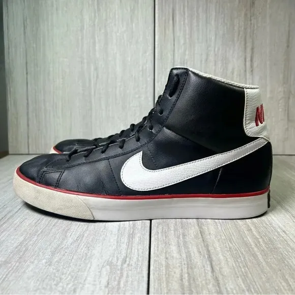 Nike Sweet Classic High Blazer Lace Up Black White Sneaker Shoes Mens Size 11