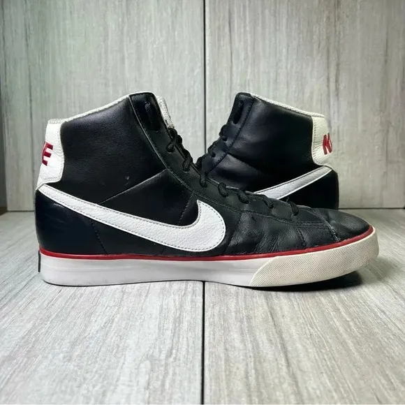 Nike Sweet Classic High Blazer Lace Up Black White Sneaker Shoes Mens Size 11