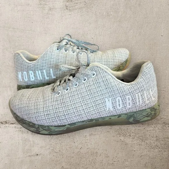 NOBULL SuperFabric Trainer - Men’s Size 10 - Heather Granite/Camo CrossFit Shoe