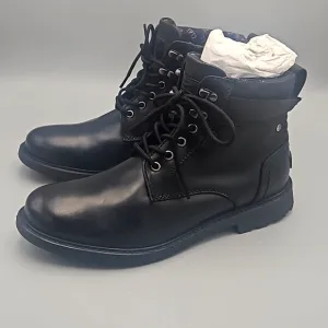 Nunn Bush black genuine leather boots Men 9 M defender repellent