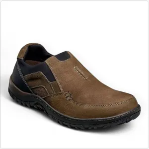 Nunn Bush Men's Quest Moc Toe Slipon Tan Multi Brown Leather Shoes NIB NEW 8
