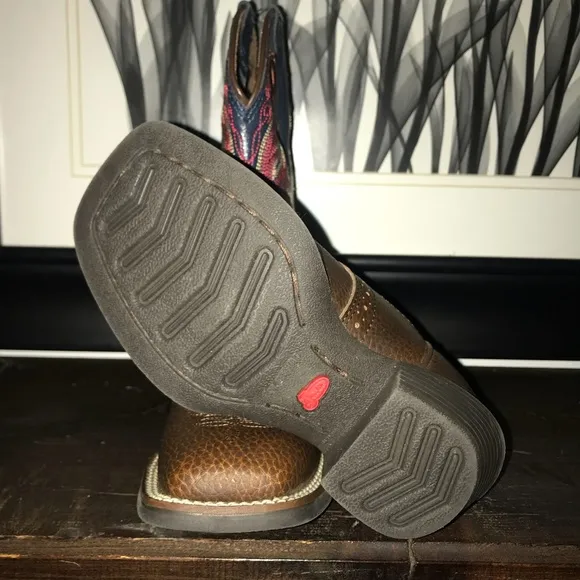 🐴NWOTJustin Leather Saddle Western Boot,Size-9D🐴