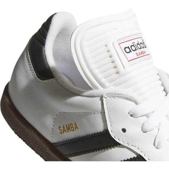 NWT! Adidas Samba Classic Men’s Size 10.5 Indoor Soccer Shoes White/Black 772109