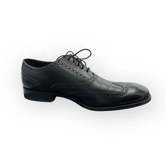 NWT Cole Haan Mens C12209 Williams Wing II Oxford Shoes Black Size 11.5M