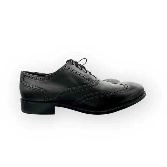 NWT Cole Haan Mens C12209 Williams Wing II Oxford Shoes Black Size 11.5M