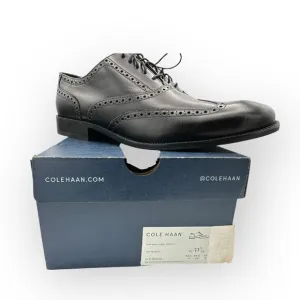 NWT Cole Haan Mens C12209 Williams Wing II Oxford Shoes Black Size 11.5M