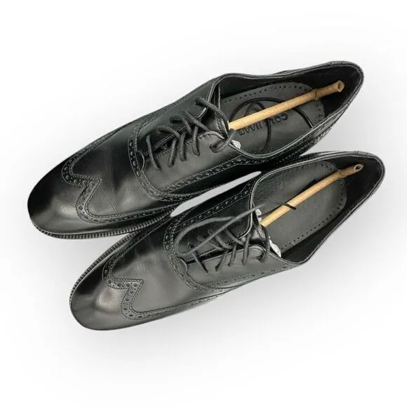 NWT Cole Haan Mens C12209 Williams Wing II Oxford Shoes Black Size 11.5M