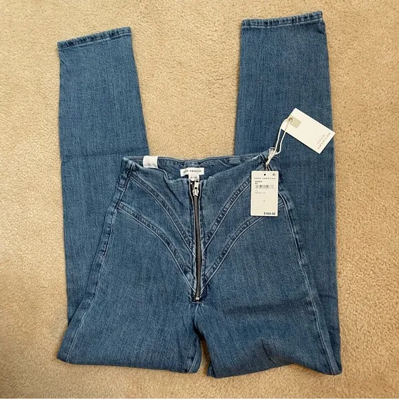 NWT! Good American Women’s Good Classic Corset Zip Front Skinny Jean - Size 0/25