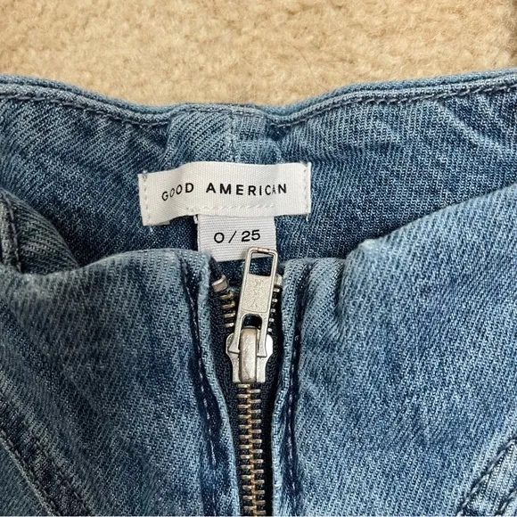 NWT! Good American Women’s Good Classic Corset Zip Front Skinny Jean - Size 0/25