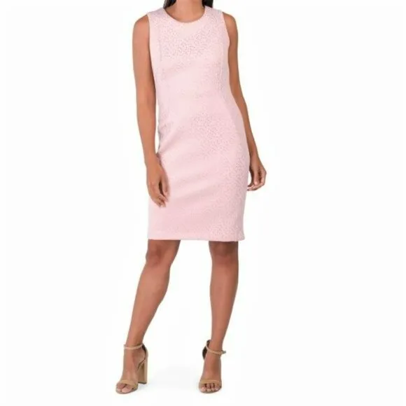 NWT Gorgeous CARMEN MARC VALVO Gold Tone Texture Print Mini Dress