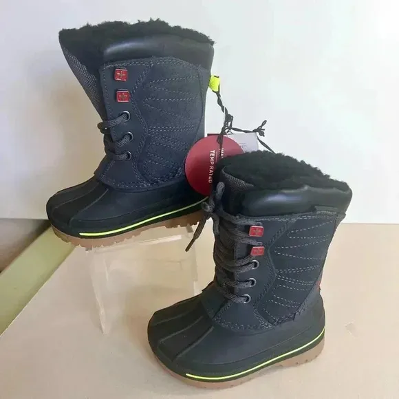 NWT Swiss Tech Toddler Black Waterproof 3M Thinsulate Snow Winter Boots Size 6