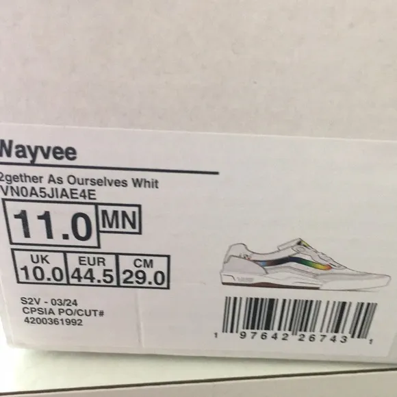 NWT Vans WayVee Skateboard Shoes Men’s 11