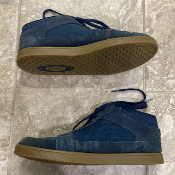 Oakley Mens Westcliff Blue Suede California Culture Skateboard Shoe Sz 10