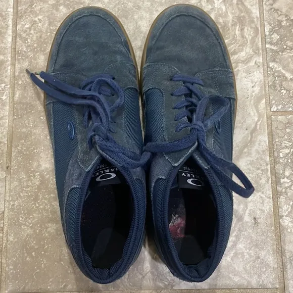Oakley Mens Westcliff Blue Suede California Culture Skateboard Shoe Sz 10