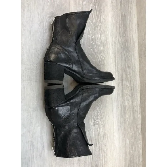 Officine Creative Ankle Boots Women's Shoes Bootie Black  Moto Sz 7.5