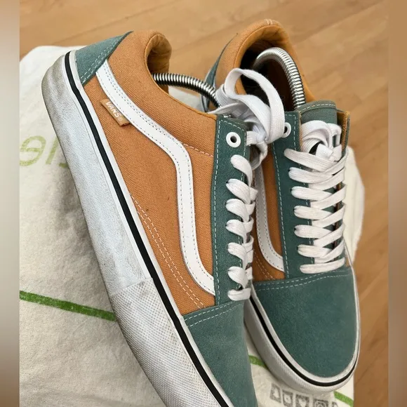 Old Skool Vans Pro 'Oak Buff Oil Blue' 10.5