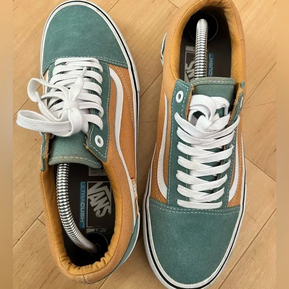 Old Skool Vans Pro 'Oak Buff Oil Blue' 10.5