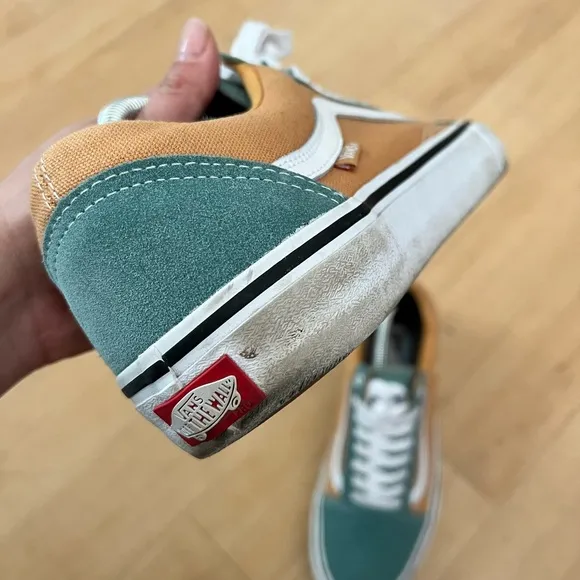 Old Skool Vans Pro 'Oak Buff Oil Blue' 10.5