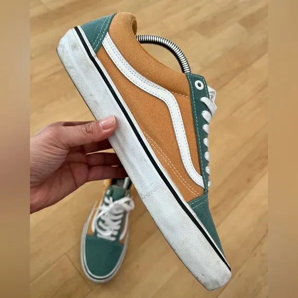 Old Skool Vans Pro 'Oak Buff Oil Blue' 10.5