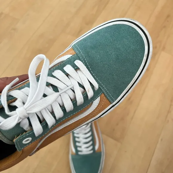 Old Skool Vans Pro 'Oak Buff Oil Blue' 10.5