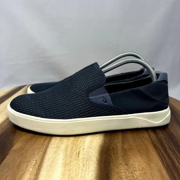 Olukai Lae'ahi Men's 8.5 Slip on Breathable Navy Blue Mesh Shoes Sneakers