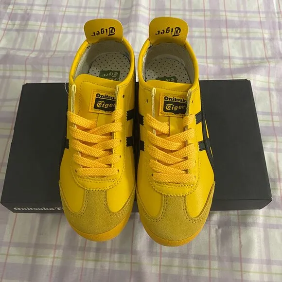 Onitsuka Tiger Bright Yellow Classic Running Shoes