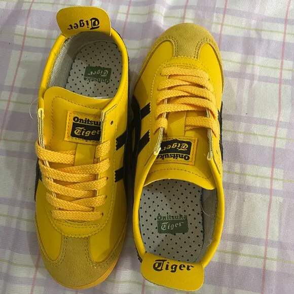 Onitsuka Tiger Bright Yellow Classic Running Shoes