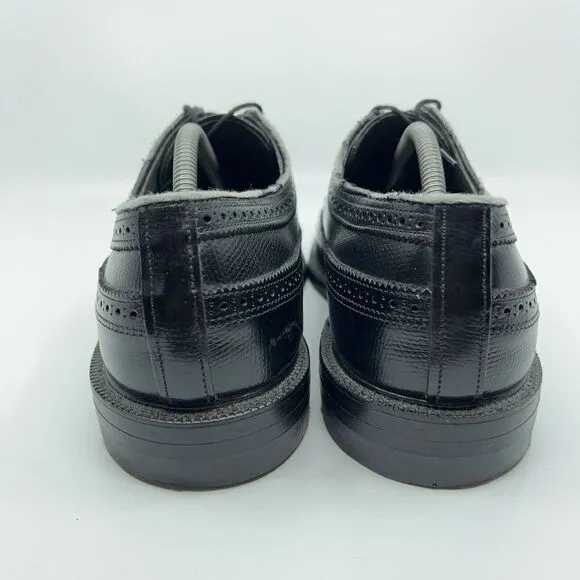 O'Sullivan Men’s Size 10.5 D Black Leather USA Made Long Wingtip Dress Shoes